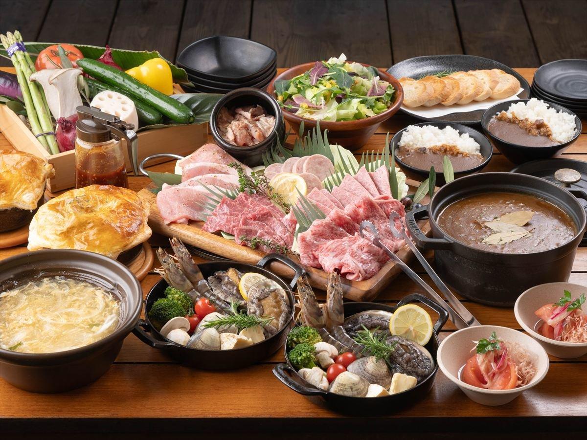 【17時INで2日間丸っと遊び尽くす】ワンランクUP・BBQ／＜期間限定＞海辺でシーサイド特選BBQ